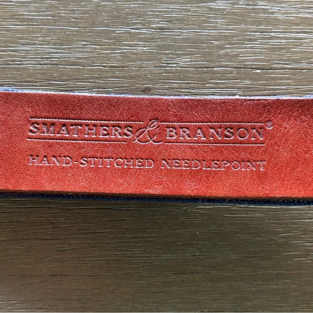 Hand-Stitched Needlepoint Boys Belt